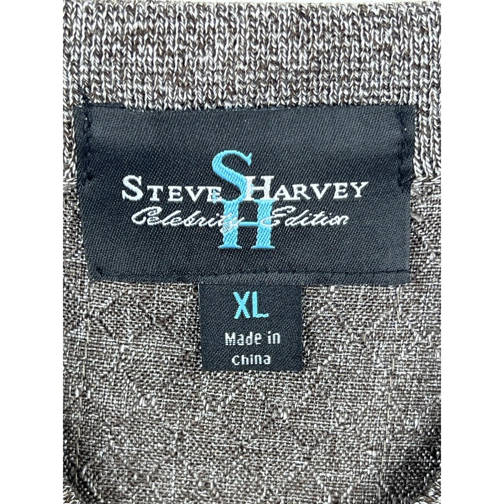 Steve Harvey Shirt Men's Size XL Button Up Celebrity Edition Neutral Long Sleeve - Picture 3 of 11